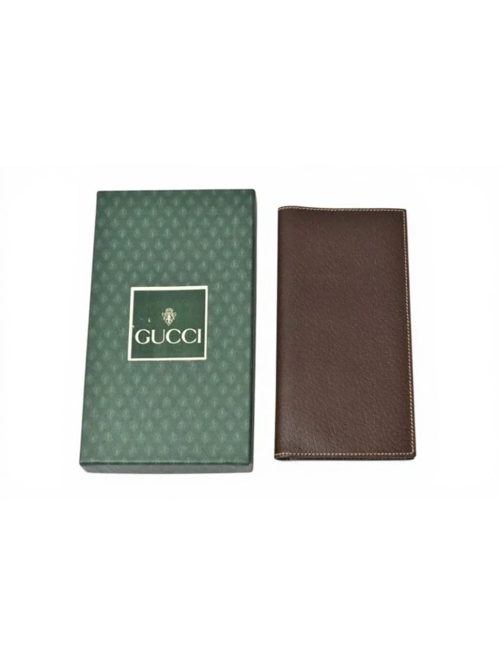 Gucci Wallet Billfold Vintage Brown 034.001 - Picture 9 of 9